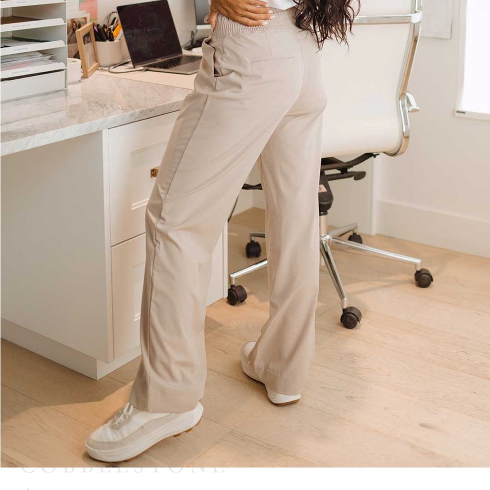 Albion Fit Audrey Trouser – Cobblestone | Wide Leg | NWT - Picture 2 of 5